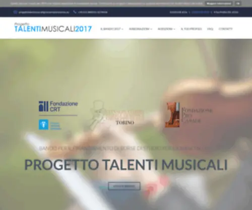 Progettotalentimusicali.eu(Progetto Talenti Musicali 2017) Screenshot