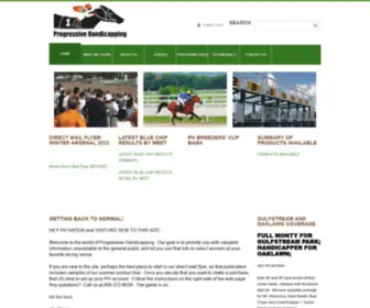 Proghandicap.com(Progressive Handicapping) Screenshot