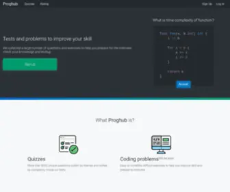 Proghub.io(Online tests) Screenshot