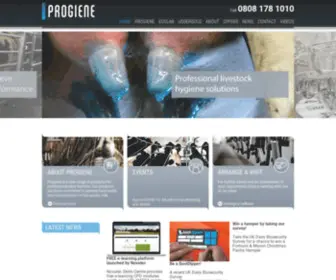Progiene-Dairy.com(Progiene Dairy Hygiene) Screenshot