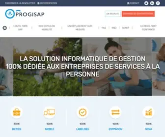 Progisap.fr(La solution informatique de gestion 100% SAP) Screenshot