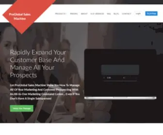 ProGlobalsalesmachine.com(ProGlobal Sales Machine) Screenshot