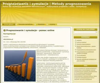 Prognozowanie.info(Metody prognozowania. Pomoc w przedmiocie prognozowanie i symulacje) Screenshot