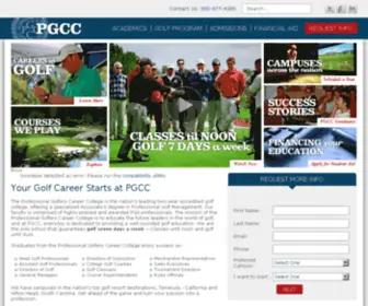 Progolfed.com(Professional Golfers Career College) Screenshot