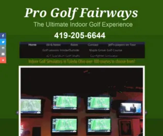 Progolffairways.com(Indoor Golf Simulators) Screenshot