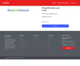 Progolfschool.com(WordPress) Screenshot