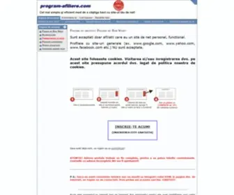 Program-Afiliere.com(Cel mai simplu si eficient mod de a castiga bani cu site) Screenshot