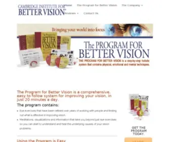 Program-For-Better-Vision.com(Program For Better Vision) Screenshot