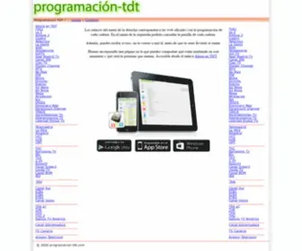 Programacion-TDT.com(Programacion TDT de la Television Digital Terrestre) Screenshot