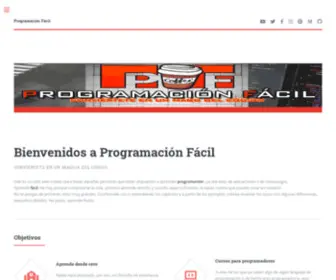 Programacionfacil.org(Programación) Screenshot