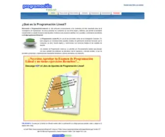 Programacionlineal.net(ProgramaciĂłn Lineal) Screenshot