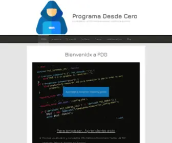 Programadesdecero.com(Bienvenidx a PD0) Screenshot