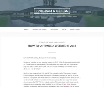 Programanddesign.com(Tips, tricks, tutorials, and tools on programming & web design) Screenshot