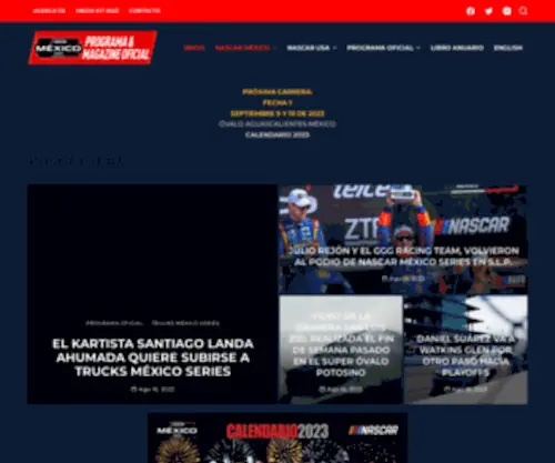 Programaoficialnascarmx.com(NASCAR) Screenshot