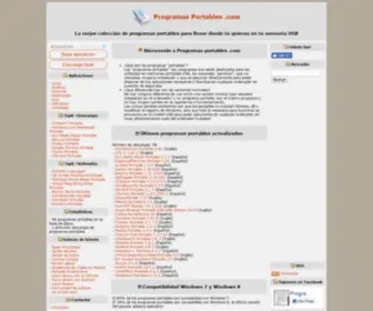 Programasportables.com(Portal de Programas Portables Gratis) Screenshot