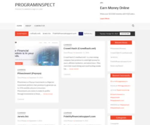 Programinspect.com(Find out if a website) Screenshot