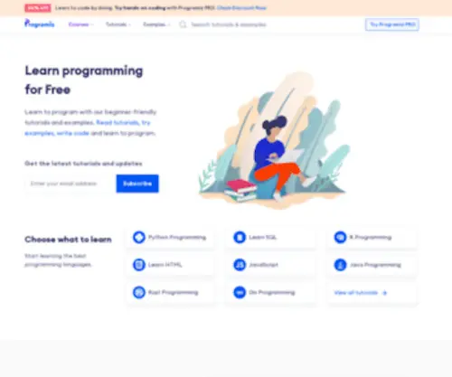 Programiz.com(Learn to Code for Free) Screenshot