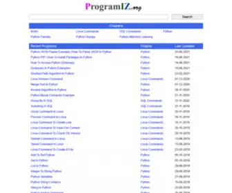 Programiz.org(Programming Tutorials With Examples) Screenshot