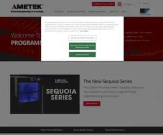 Programmablepower.com(AMETEK Programmable Power) Screenshot