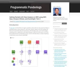 ProgrammaticPonderings.com(Programmatic Ponderings) Screenshot