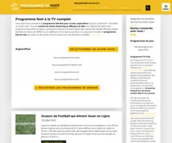 Programme-TV-Foot.fr(Programme TV foot de la semaine et liens streaming) Screenshot