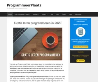 Programmeerplaats.nl(Gratis leren programmeren inProgrammeerPlaats) Screenshot