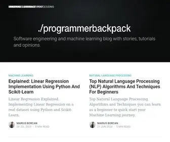 Programmerbackpack.com(Programmer Backpack) Screenshot
