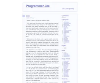 Programmerjoe.com(Programmer Joe) Screenshot