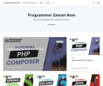Programmerzamannow.com(Programmer Zaman Now) Screenshot