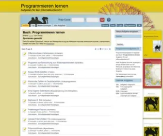 Programmieraufgaben.ch(Aktuelle Aufgaben) Screenshot