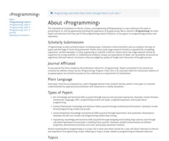 Programming-Conference.org(About) Screenshot