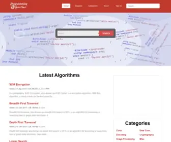 Programmingalgorithms.com(Programming Algorithms) Screenshot