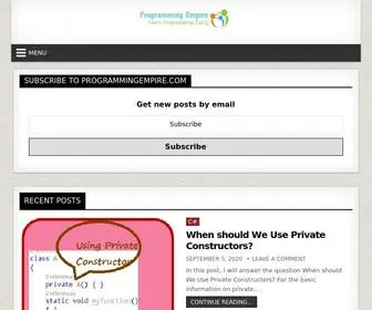 Programmingempire.com(Learn Programming Easily) Screenshot