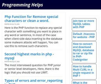 Programminghelps.com(Programming Helps) Screenshot