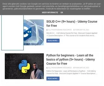 Programmingresources.tech(All Programming Resources) Screenshot