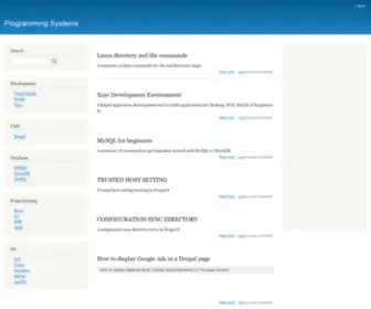 Programmingsystems.eu(Programming Systems) Screenshot
