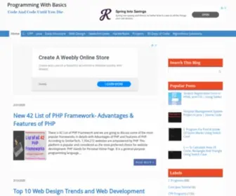 Programmingwithbasics.com(Programming With Basics) Screenshot