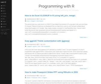 Programmingwithr.com(Programming with R) Screenshot