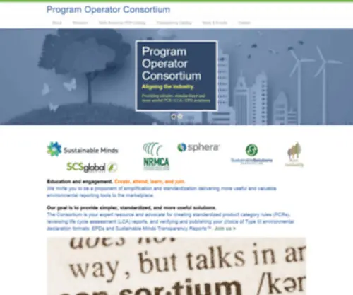 Programoperators.org(Program Operator Consortium) Screenshot