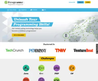 Programr.com(Your Interactive Programming Playground) Screenshot