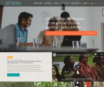 Programsetapak.org(Program Selamatkan Hutan dan Lahan Melalui Tata Kelola Hutan dan Lahan yang Baik) Screenshot