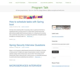 Programtalk.com(All about programming) Screenshot