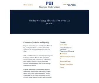 Programunderwriters.com(Program Underwriters) Screenshot