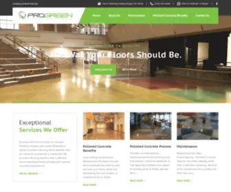 Progreenpolishedconcrete.com(Creating surfaces that last) Screenshot