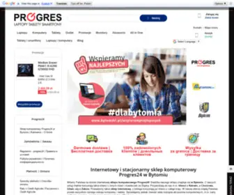 Progres24.pl(Internetowy sklep komputerowy Progres24) Screenshot