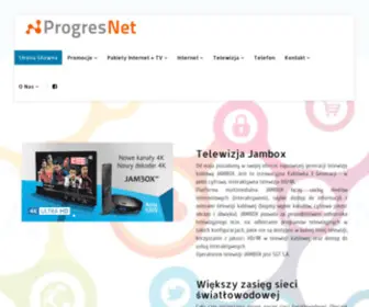 Progresnet.pl(Internet światłowodowy) Screenshot