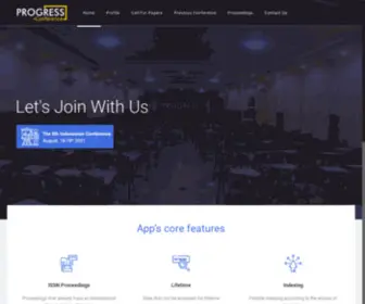 Progressconference.org(Conference organizer by STIE Widya Gama Lumajang) Screenshot