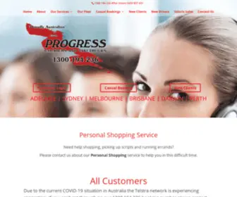 Progresscouriers.com.au(Progress Couriers) Screenshot