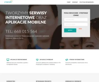 Progressif.pl(Aplikacje mobilne i serwisy internetowe) Screenshot