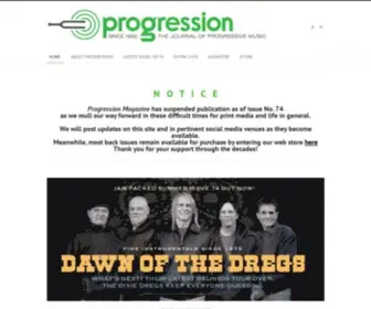 Progressionmagazine.com(Progression Magazine) Screenshot